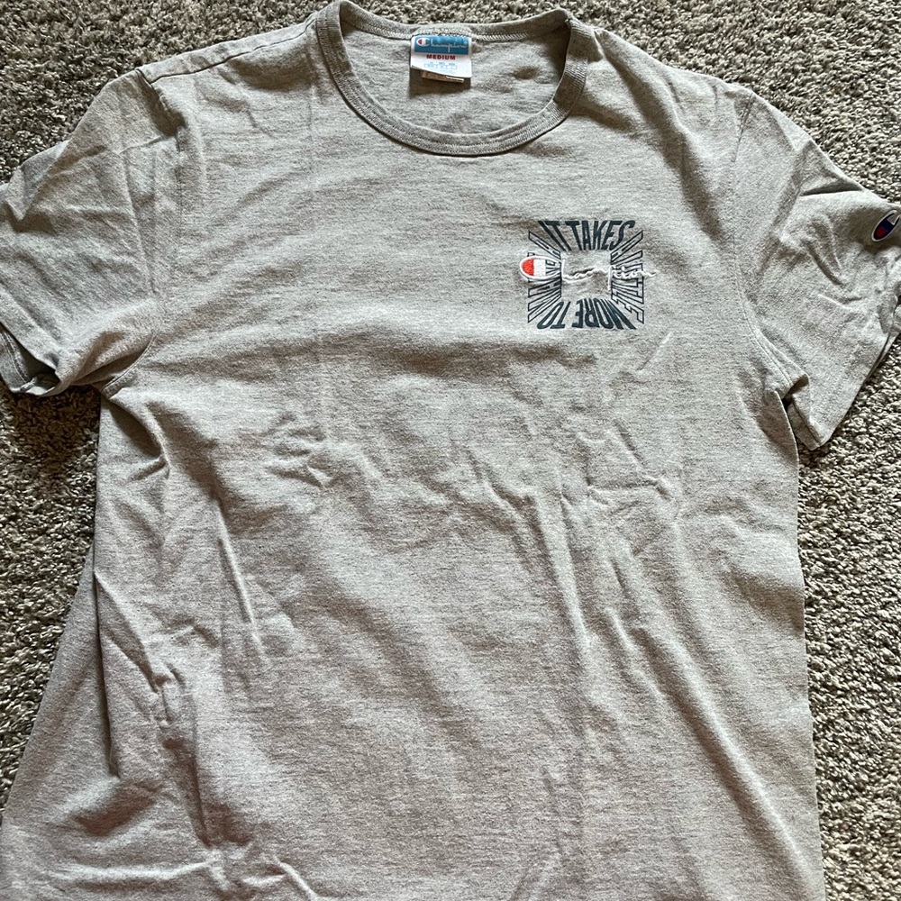 Champion Gray Graphic Men's T-Shirt